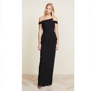 Black Halo Eve Off Shoulder Gown Black Size 8 Formal Evening Dress